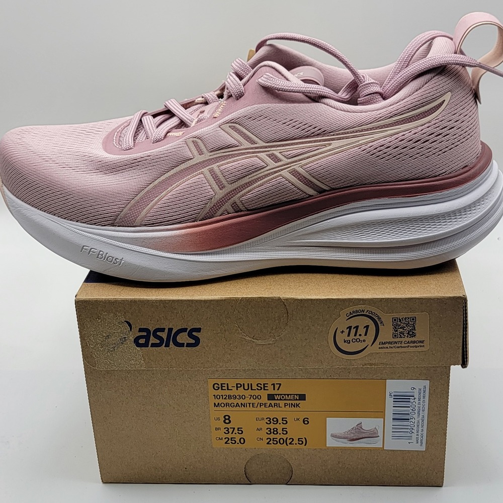 Asics Gel-Pulse 17 Womens Running Shoes‎ Morganite Pearl Pink Size 8